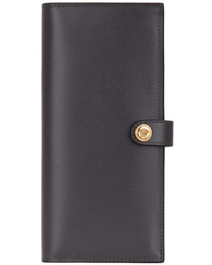 Versace Accessoires ,Zwart ,Bifold Wallet - Grijs