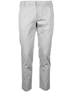 Entre Amis Slim-Fit Trousers - Grey