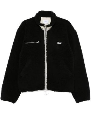 Rhude Logo-Patch Fleece Jas - Zwart