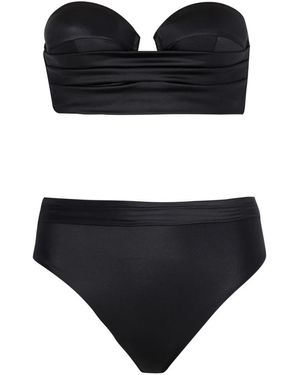 Balmain Zweiteiliger Badeanzug - Schwarz