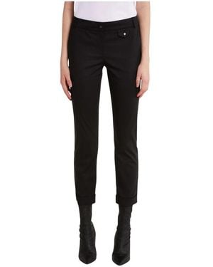 Patrizia Pepe Slim-Fit Trousers - Black