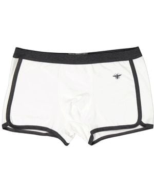Dior Weißer Bienen Boxer Unterwäsche