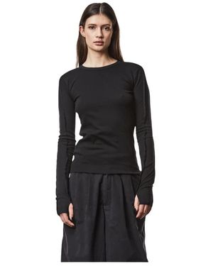 Thom Krom Long Sleeve T-Shirts - Black