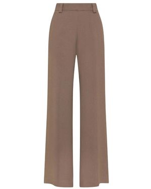Seventy Broeken ,Bruin ,Broek Met Wijde Pijpen