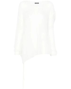 Ann Demeulemeester Round-Neck Knitwear - Bianco