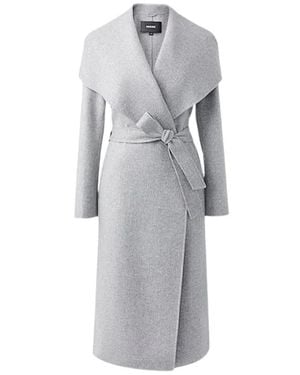 Mackage Mai-Cn Langer Wickelmantel - Grau