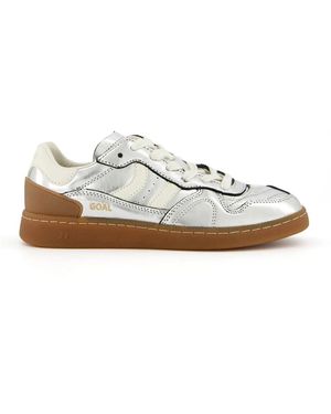 Coolway Schoenen ,Grijs ,Katoen Goal Sneaker - Wit