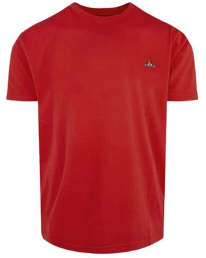 Vivienne Westwood Orb Klassisches T-Shirt Und Polo - Rot