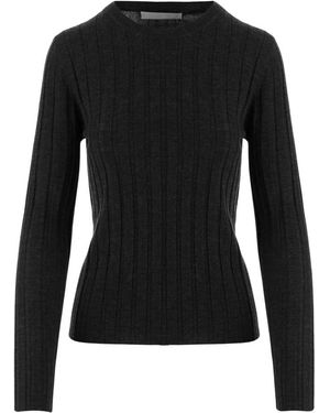 Allude Truien & Vesten ,Zwart ,Wol Wool Sweater