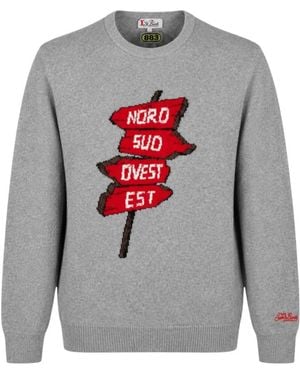 MC2 Saint Barth Round-Neck Knitwear - Gris