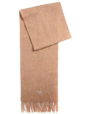 Barbour Plain Lambswool Scarf - Natur