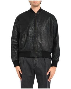 Giorgio Brato Leather Jackets - Black