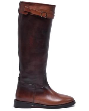 Eleventy High Boots - Bruin