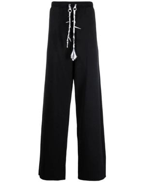 JORDANLUCA Straight Trousers - Black