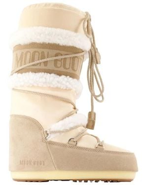 Moon Boot Schoenen ,Suède Icon Low Pearly Plus Boots - Naturel