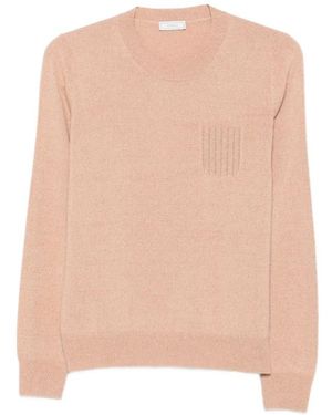 Peserico Trui Met Versiering - Naturel