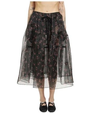 Simone Rocha Midi Skirts - Schwarz