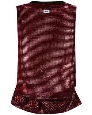 Gcds Sleeveless Tops - Rouge