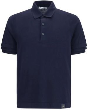 Premiata Tops ,Blauw ,Katoen Katoenen Poloshirt