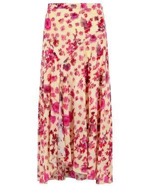 Isabel Marant Sakura Silk Long Skirt - Multicolour