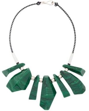 Plan C Irregular Pendants Necklace - Grün