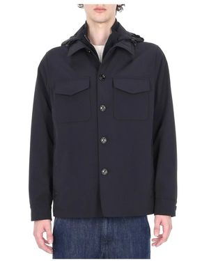Moorer Giubbino Overshirt Maffei-Kr - Blauw