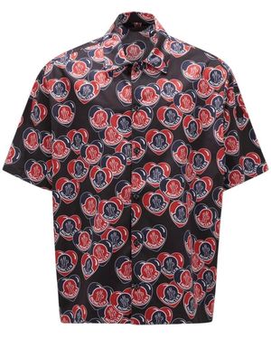 Moncler Short Sleeve Shirts - Red