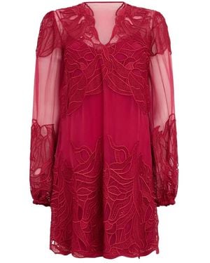 Alberta Ferretti Short Dresses - Red