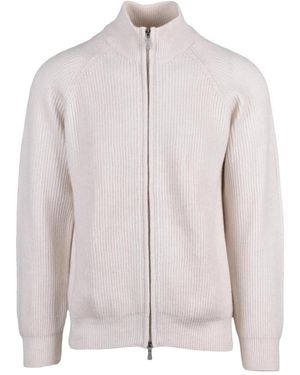 Eleventy Pullover Met Rits - Wit