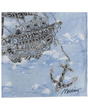 Moschino Silky Scarves - Azul