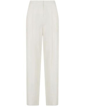 Elisabetta Franchi Straight Trousers - White