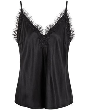 Gold Hawk Sleeveless Tops - Black