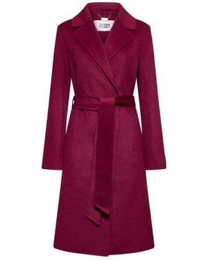 Silvian Heach Belted Coats - Morado