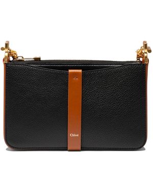 Chloé Zwarte Crossbody Tas Met Geknoopte Ketting