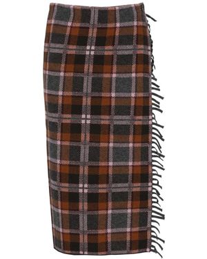 Guest In Residence Midi Skirts - Brown