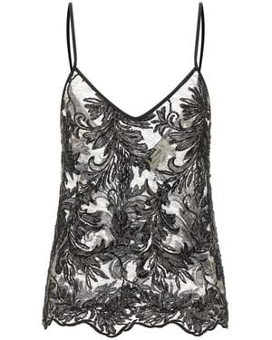 Le twins Sleeveless Tops - Negro