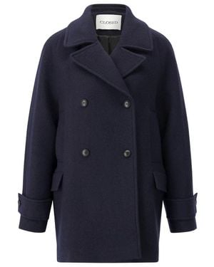 Closed Caban Jacket - Blauw