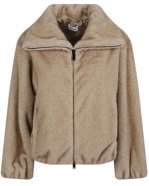 P.A.R.O.S.H. Faux Fur & Shearling Jackets - Neutro