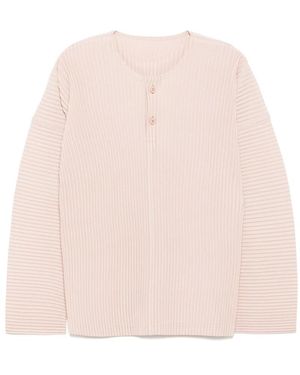 Issey Miyake Long Sleeve T-Shirts - Pink