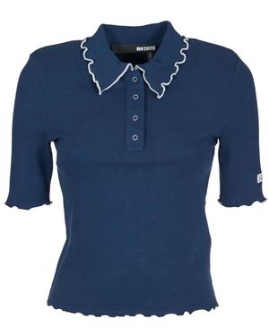 ROTATE BIRGER CHRISTENSEN Polo Shirts - Blu