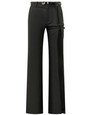 Coperni Broeken ,Zwart ,Leer Tailored Pants