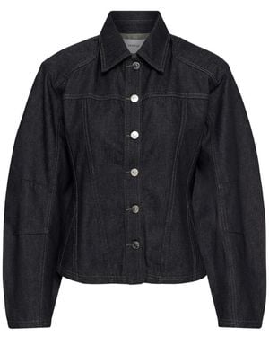 Gestuz Jassen ,Blauw ,Denim Denim Jacket