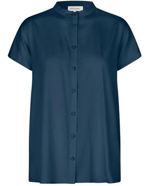Dea Kudibal Vida Stretch Zijden Blouse - Blauw