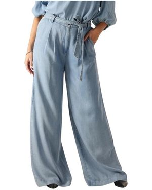 Beaumont Organic Kimberley Pants Weites Bein Blau