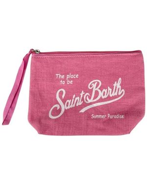 Mc2 Saint Barth Rosa Clutch Mit Reißverschluss - Pink