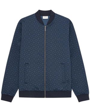 Les Deux Ballier Aop Crew Track Jacket - Blauw
