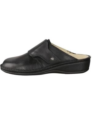 Finn Comfort Slip-On Clog Wedge - Schwarz