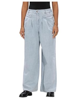 WITHBLACK Jeans ,Blauw ,Denim Wblfrancisca Wide Denim Pant
