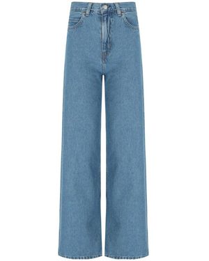 Carhartt High Waist Klappentasche Hellblaue Jeans