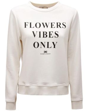 Elisabetta Franchi Sweatshirts - White